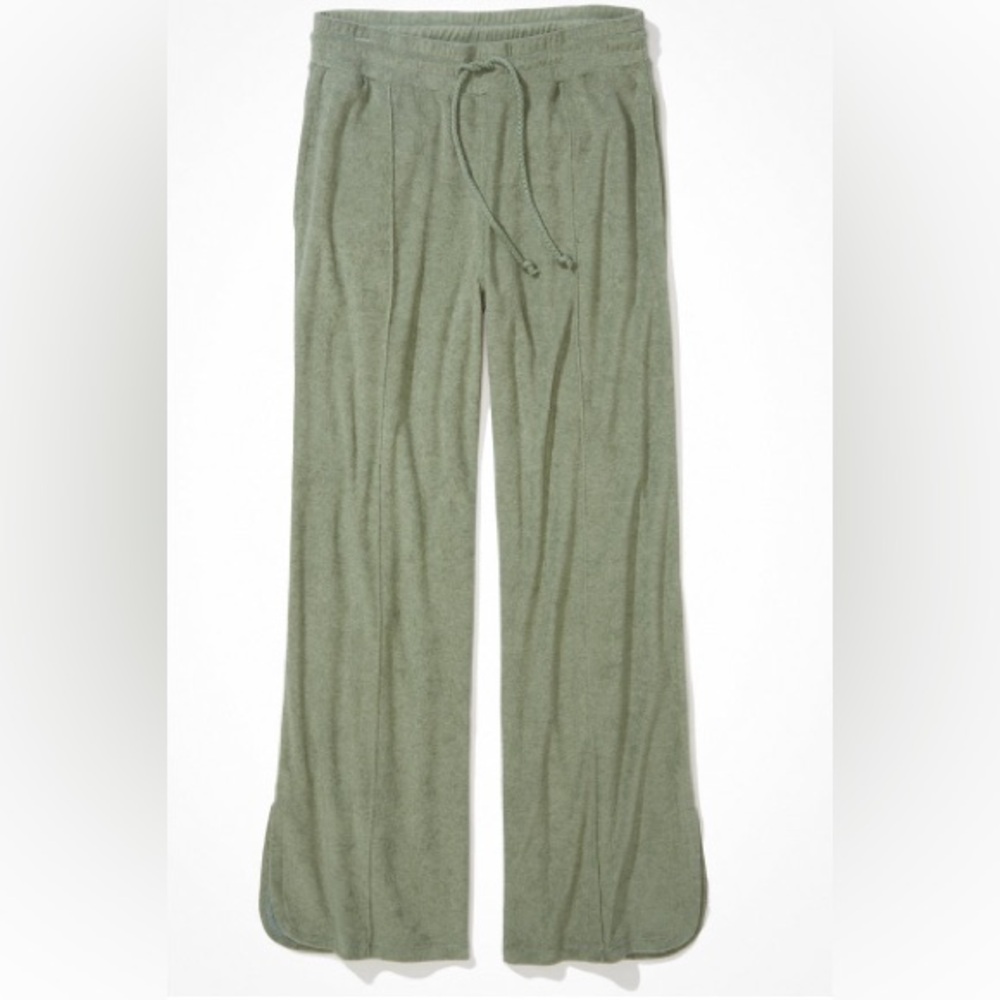 AE NWOT terry split cuff track pants, size S